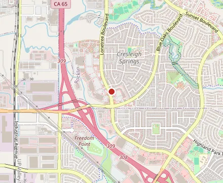 Map showing University of Beer - Rocklin