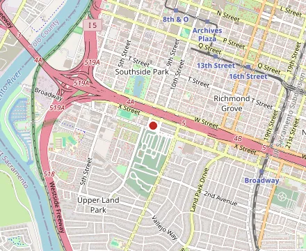 Map showing The Kitchen Restaurant