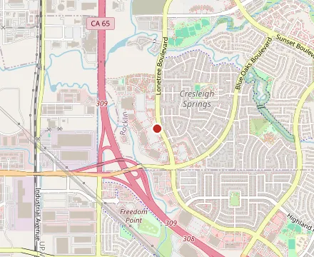Map showing Bennett's Westside Grill