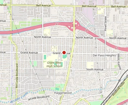 Map showing Tori's Place
