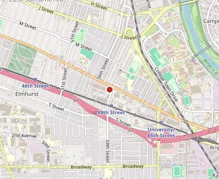 Map showing Corti Brothers