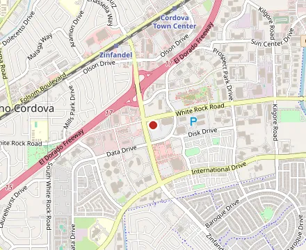 Map showing Famous Burgers & Brew