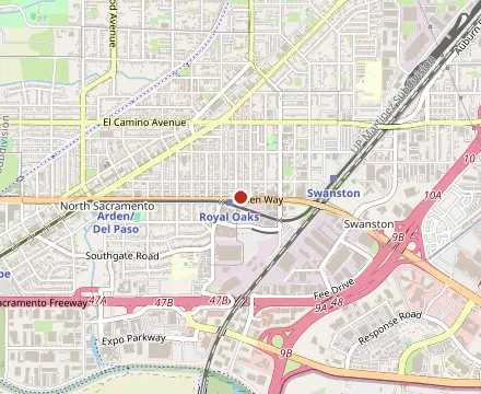 Map showing Chando's Tacos