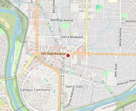 Map showing Zinfandel Grille