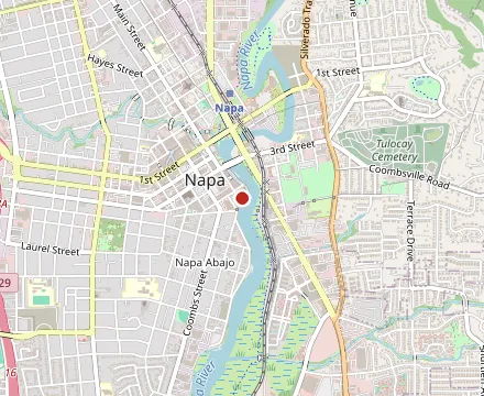 Map showing Angele Restaurant & Bar